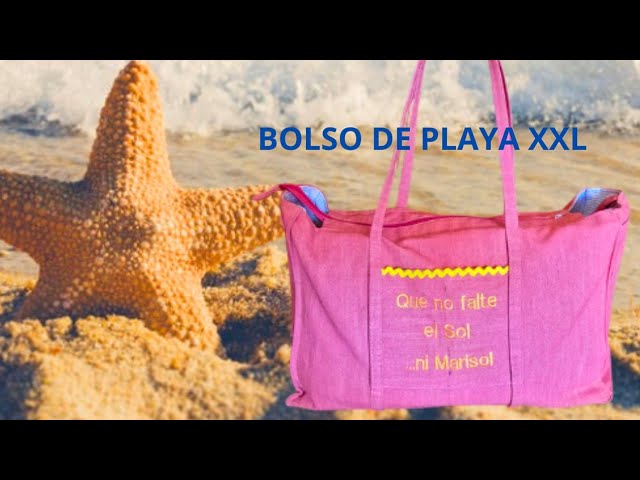 Vídeo relacionado con Bolso de Playa Grande XXL con Cremallera, 5 Diseños Bolsa de Hombro Mujer Shopper Bolsos Totoes Bolso de Mano para Playa, Piscina, Picnic, Fiesta, Compras, Viajes (Estilo 4)