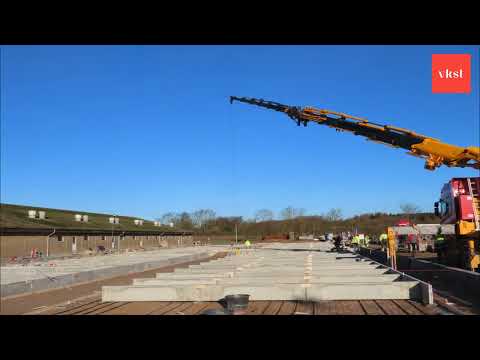 Byggeri af stald ved Overdrevsgaarden - Svenstrup Gods