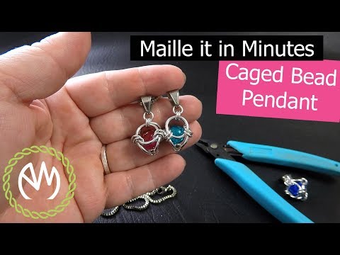 Chain Maille Project Video - Caged Bead Pendant
