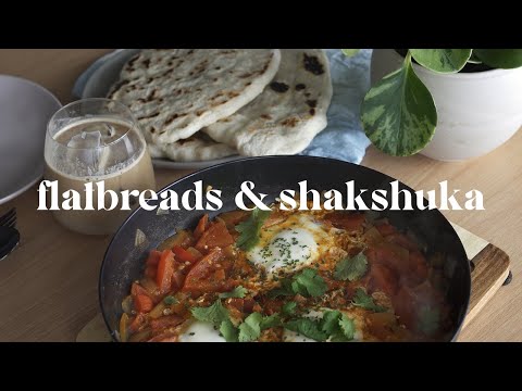 vegan flatbreads and shakshuka | ceriseathome | no talking recipe