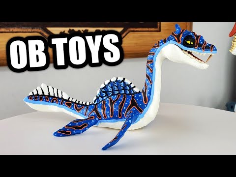CUSTOM MATTEL SNAP SQUAD PLESIOSAURUS | SNAP SQUAD SPINOSAURUS DINOSAUR HYBRID | BABY DINO REPAINT