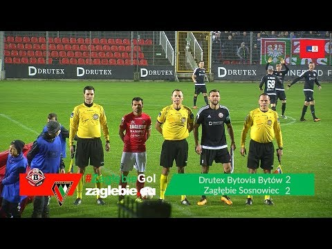 Bramki z meczu Drutex Bytovia Bytów - Zagłębie Sosnowiec (2:2)