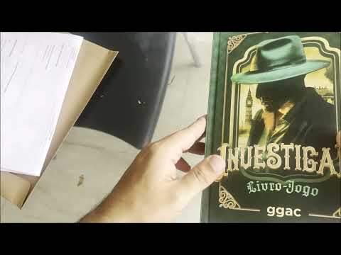 Unboxing de Investigar Livro-Jogo
