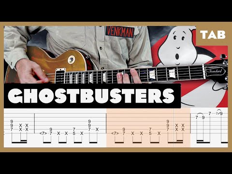 Ray Parker Jr - Ghostbusters Theme - Guitar Tab | Lesson | Cover | Tutorial