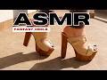STYLING Leather Clogs With High Heel Walking Outdoors In High Heels FANTASY HEELS