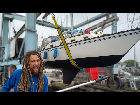 LAUNCHING our small sailboat | Green Cove Springs Marina [Ep 161]