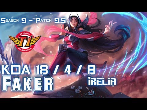 SKT Faker IRELIA vs ZOE Mid - Patch 9.5 KR Ranked