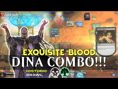GOING INFINITE WITH THIS DECK IS SO EASY!!! ⚫️🟢 Dina Commander - Historic Brawl - MTG Arena