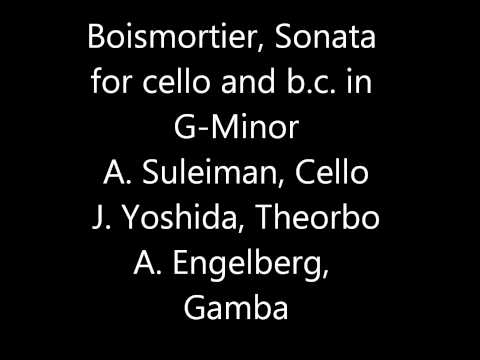 Boismortier Sonata for cello and b. c.