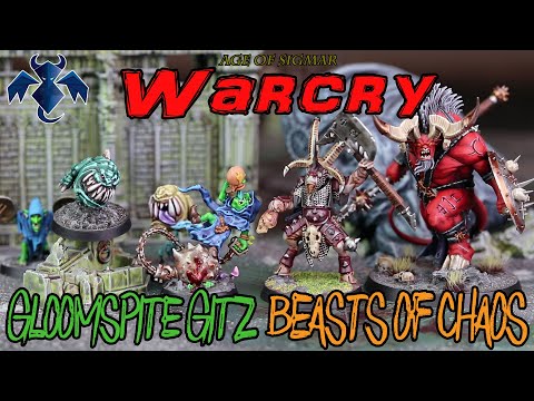Age of Sigmar: Warcry- Gloomspite Gitz vs. Beasts of Chaos
