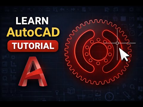 👉 AutoCAD 2D Gear Drawing in 6.5 Minutes | Easy Tutorial