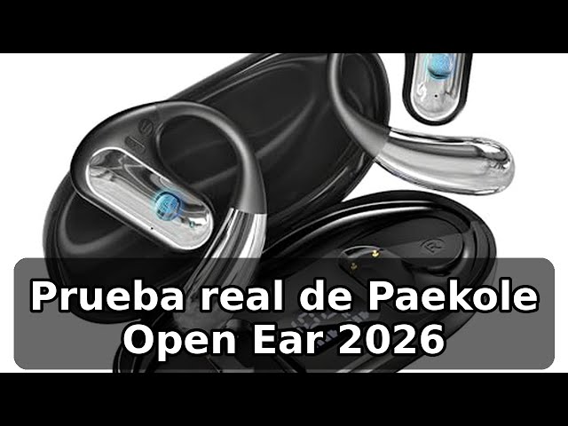 Vídeo relacionado con Paekole Auriculares Inalámbricos Deportivos, 2025 Auriculare Deportivos Conduccion Ósea Bluetooth 5.4, Open-Ear Inalambricos con 50H de Reproducción, Cascos Bluetooth con Ruido Pantalla LED