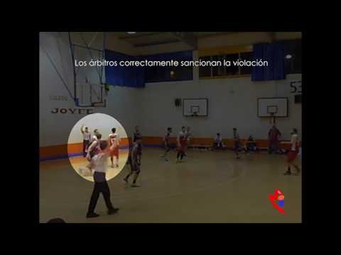 Violación por golpear el balón con el puño.