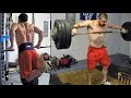 Vlog #50: 170lbs Strict Press Doubles | 3 Plate Pause Dips | Big High Pulls
