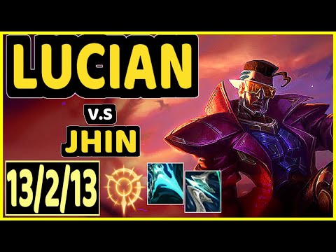 OMOK KING (LUCIAN) vs JHIN - 13/2/13 KDA BOTTOM ADC GAMEPLAY - NA Ranked MASTER