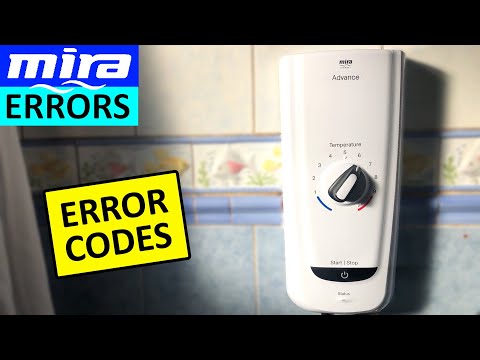 Mira Advance Thermostatic Electric Shower Lights Status Overview - Mira Advance Shower Error Codes