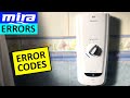 Mira Advance Thermostatic Electric Shower Lights Status Overview - Mira Advance Shower Error Codes