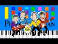 The Wiggles Walking On The Moon Slow Easy Medium Piano Tutorial 4K