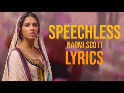 Naomi Scott - Speechless Lyrics (From Aladdin 2019)