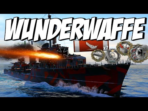 German Wunderwaffe on Ozean 7kills RAMPAGE || World of Warships
