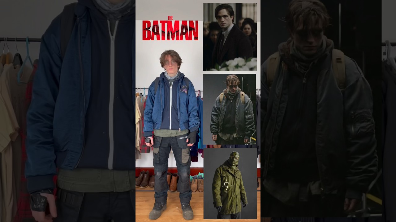The Batman Inspired Outfits #thebatman #robertpattinson #movies #shorts #rhystrinder