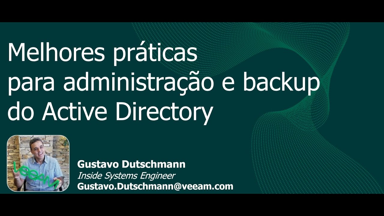 Melhores práticas para administração e backup do Active Directory video