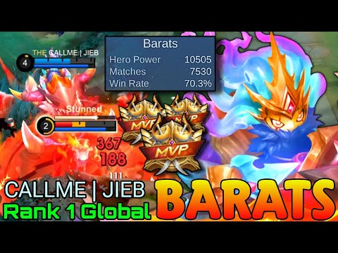 Tanky Jungler Barats 7,500+ Matches - Top 1 Global Barats by CALLME | JIEB - Mobile Legends