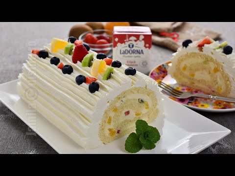 Rulada diplomat cu fructe, gustul copilariei ideala pentru Revelion (CC Eng Sub) | JamilaCuisine