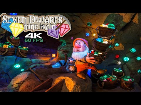Seven Dwarfs Mine Train Ride POV 4K at Walt Disney World
