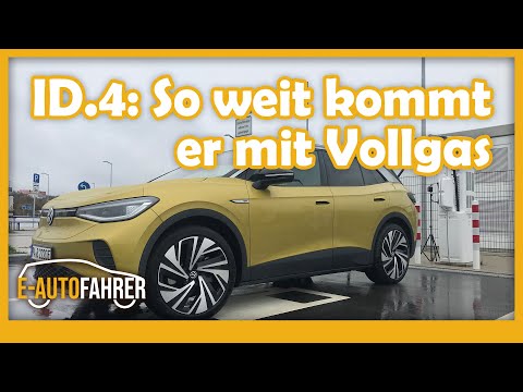 ID.4 mit Höchstgeschwindigkeit auf der Autobahn - so weit kommt er!