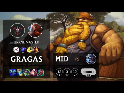 Gragas Mid vs Talon - KR Grandmaster Patch 11.6