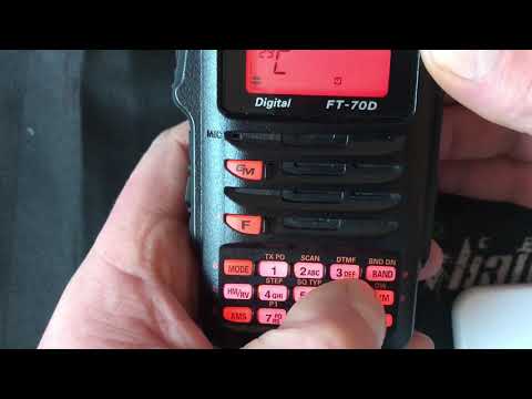 YAESU FT70 in depth programming and wires x.Easy radio to program!