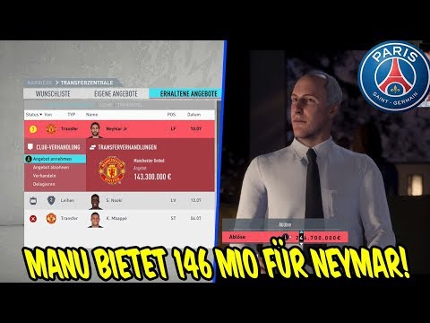 ManU bietet 146 Mio für NEYMAR, wir wollen 246 Mio haben! - Fifa 20 Karrieremodus PSG #3
