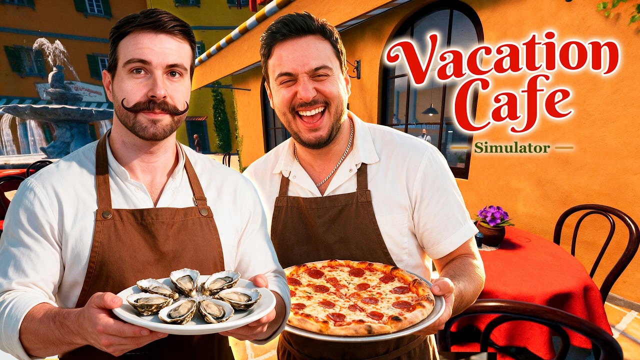 Fargani y Vegettini en ITALIA (Vacation Cafe Simulator)
