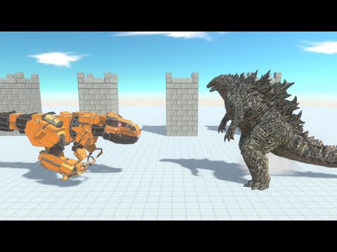 GODZILLA vs Workshop Robots ARBS Animal Revolt Battle Simulator