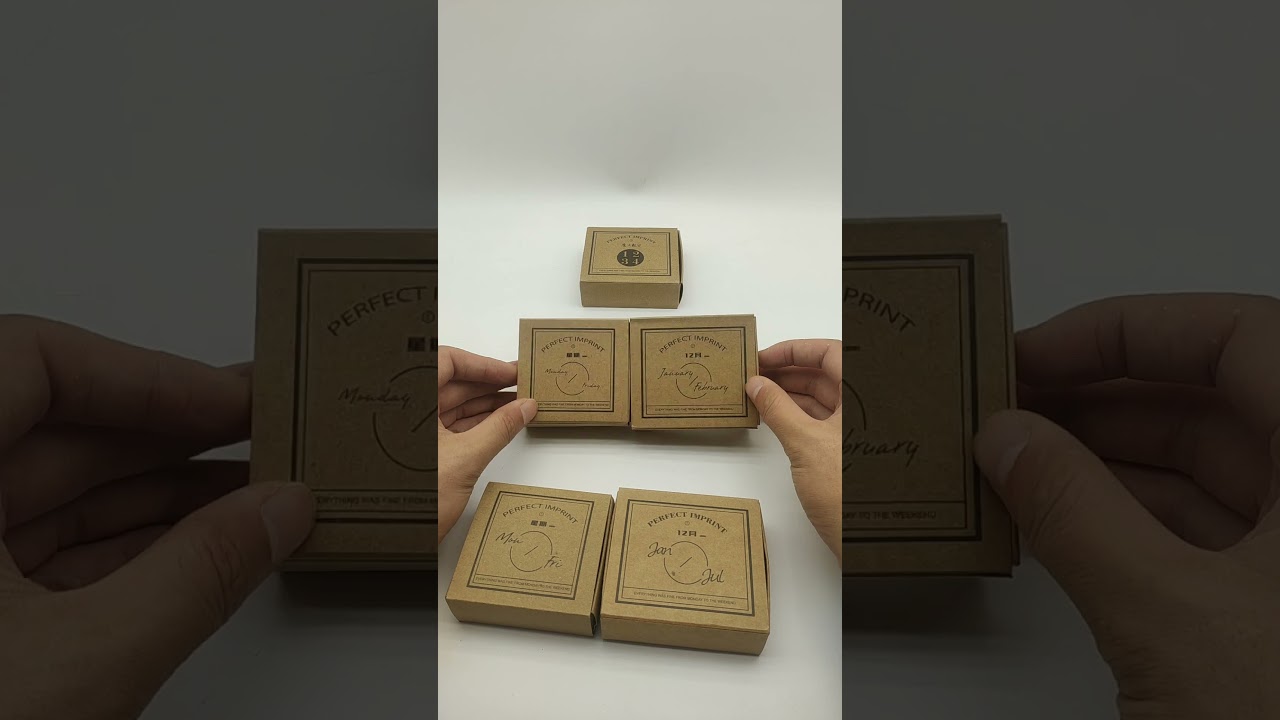 Weekly  Month Stamp Set Wooden Rubber Stamp For Journal Diary Plann Memo