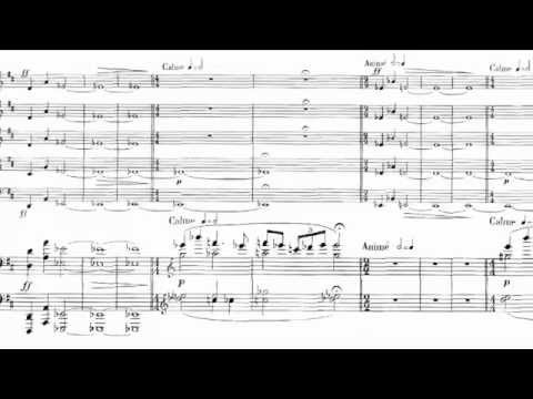 Ernest Chausson - Concert for Violin, Piano and String Quartet - Live Performance with the Score