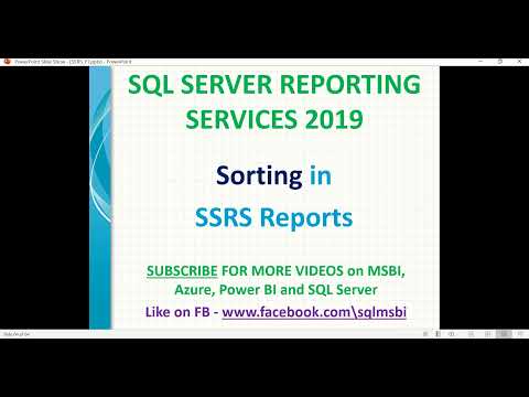 SSRS Tutorials | Sorting in SSRS Reports | Interactive Sorting in SSRS
