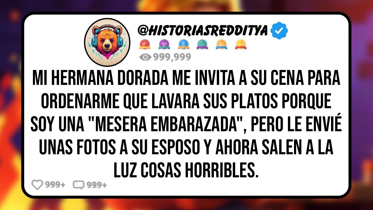 Mi HERMANA Dorada me Invita a su Cena para Ordenarme que Lavara sus Platos Porque soy una "Mesera...