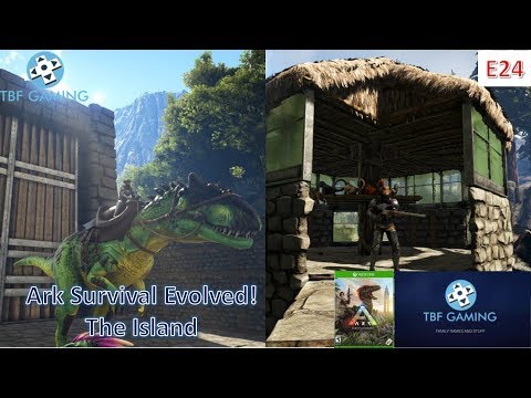 Ark Allosaurus Tame and Monkey Grotto Build Ark Survival Evolved E24 Ark Island