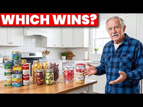 Canned vs Dehydrated vs Freeze-Dried: Which Food ACTUALLY Lasts Longest?