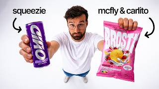 Voici le Red Bull et les Chips de Squeezie, Mcfly & Carlito