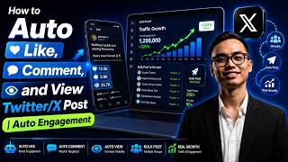 How to Auto Like, Comment, and View Twitter/X Post | Auto Engagement
