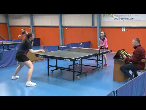 SK Přerov vs. AC Sparta Praha ''B'' (1. liga žen, ping-pong)