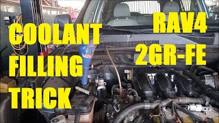 How to Fill and Purge the Coolant System - Toyota RAV4 3.5-liter V6 2GR-FE