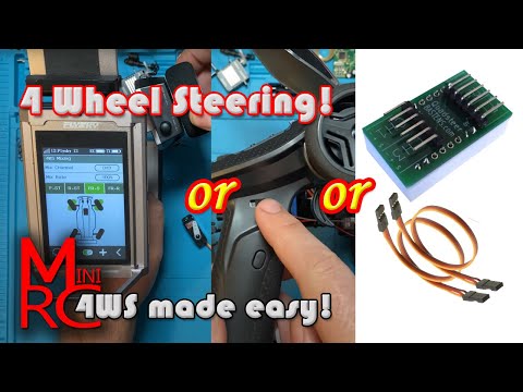 SCX24 - 4 Wheel Steering Made Easy! Use Your Stock Remote To Steer the Rear! 4WS!