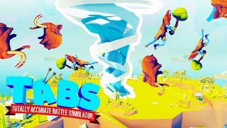 New Custom Tornado God Unit Destroys Everything in Totally Accurate Battle Simulator (TABS)