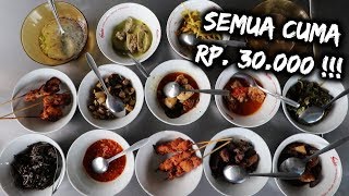 WOW!!! DISAJIKAN SEPERTI RUMAH MAKAN PADANG TETAPI BOLEH DIMAKAN SEMUA!!!