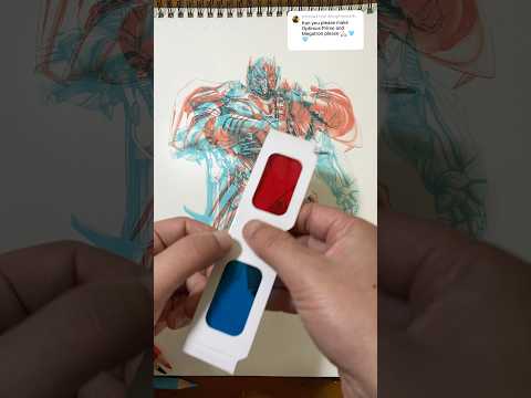 Optimus Prime and Megatron 🔥 #transformers #optimusprime #megatron #movie #drawing #sketch