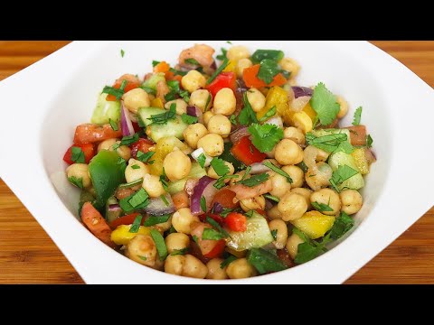 Ensalada de garbanzos | Receta vegana.